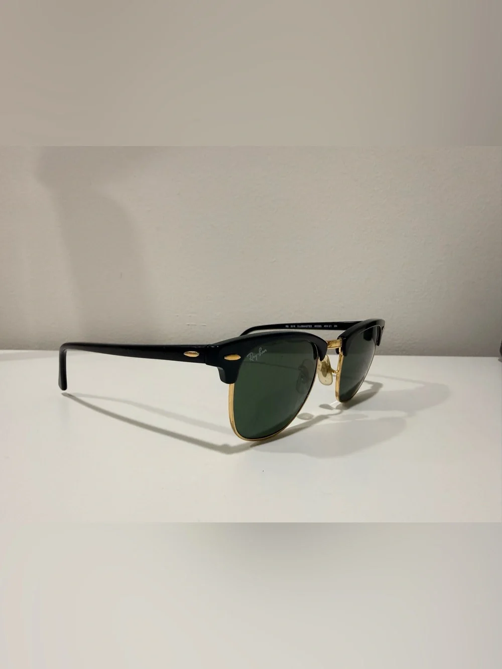 Ray-Ban Black & Gold Clubmaster Sunglasses